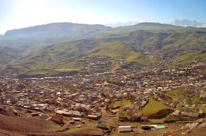 Panorama of the city of Sulukty. Web cameras in Bishkek