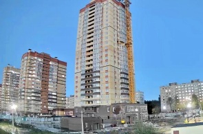 Construction on Leninsky Komsomol Street. Cheboksary webcams online