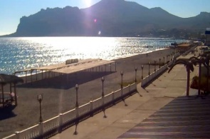 Sloppy webcam Koktebel online. View of Black Mountain